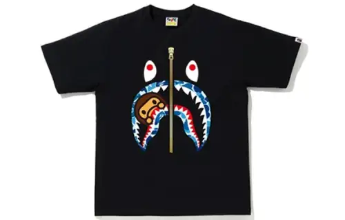 A Bathing Ape Baby Milo Shark-print cotton T-shirt