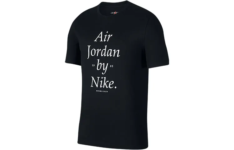 Jordan Set in Sleeve T Shirt Men's Black
