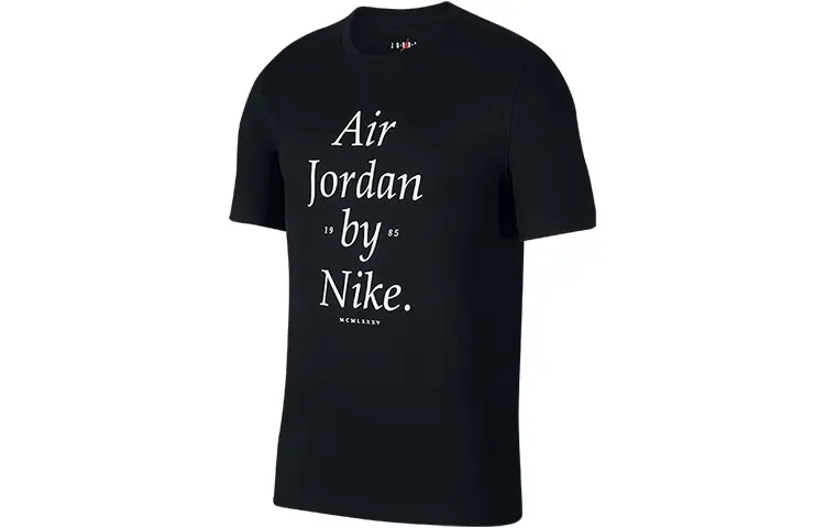 Jordan Set in Sleeve T Shirt Men's Black