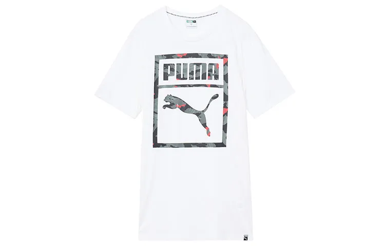 PUMA T Shirts Men's Crew Neck Moderate Straight Fit