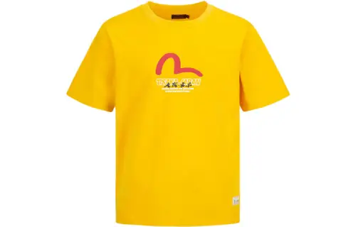 EVISU T Shirts Men's Crew Neck Moderate Straight Fit