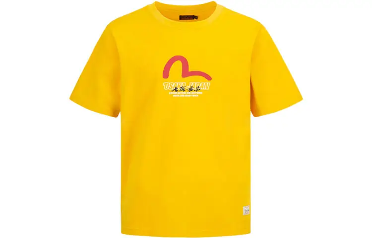 EVISU T Shirts Men's Crew Neck Moderate Straight Fit