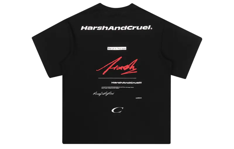 HARSH AND CRUEL T Shirts Unisex Crew Neck Moderate Straight Fit