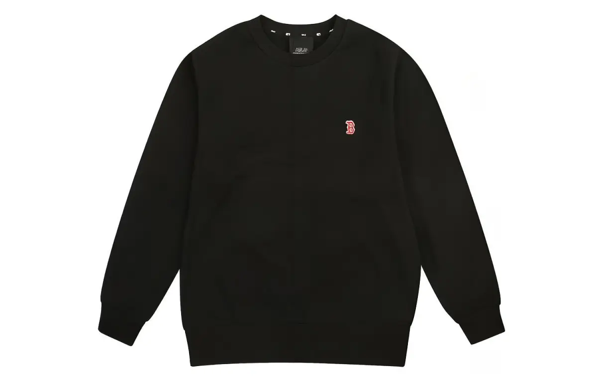 MLB Sweatshirts Unisex Black Crew Neck Moderate