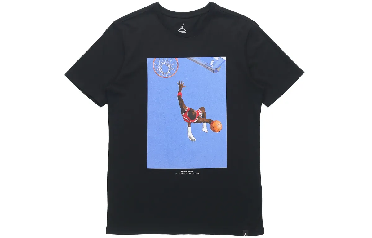 Jordan T-Shirts Men's Crew Neck Moderate Straight Fit