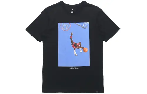 Jordan T Shirts Men's Crew Neck Moderate Straight Fit