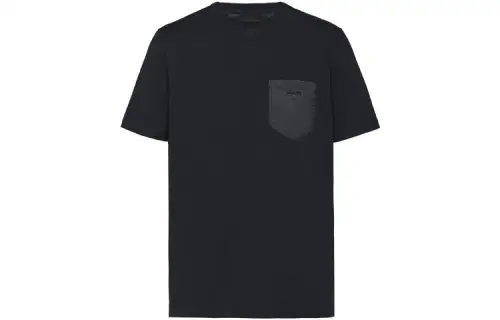 PRADA Embroidered Logo Chest Pocket T shirt