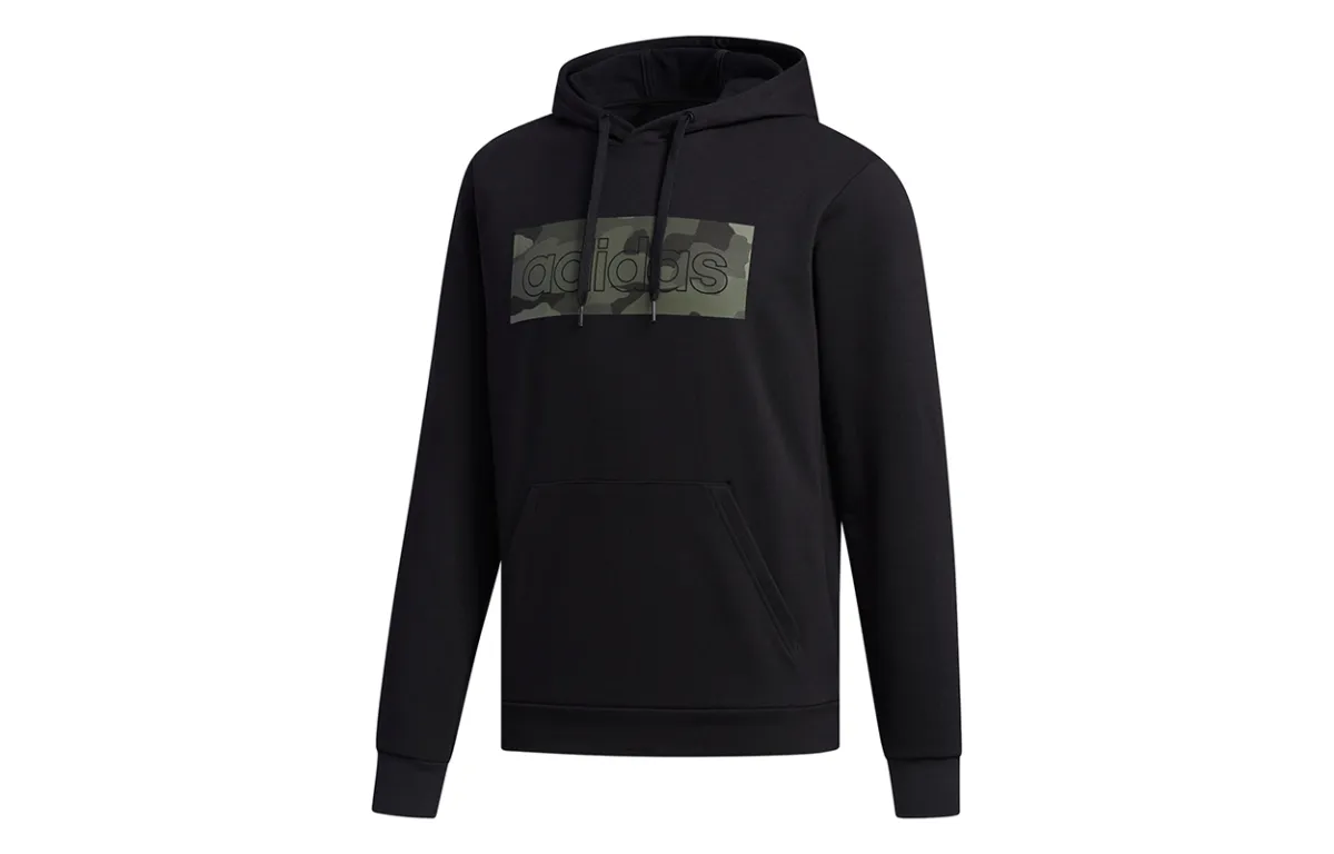 Adidas Sweatshirts Men's Black Hooded Moderate Regular