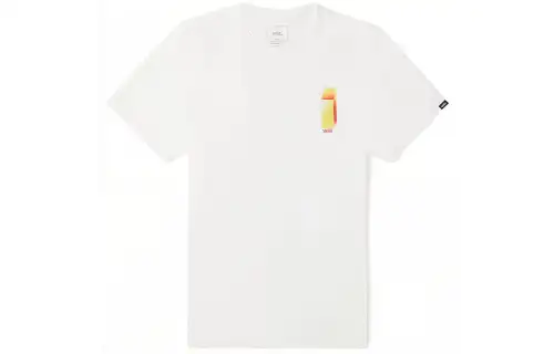 Vans T Shirts Unisex White Crew Neck Moderate Straight Fit