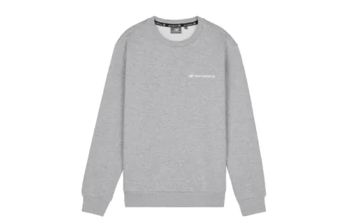 New Balance Sweatshirts Men's Gray Crew Neck Moderate Regular