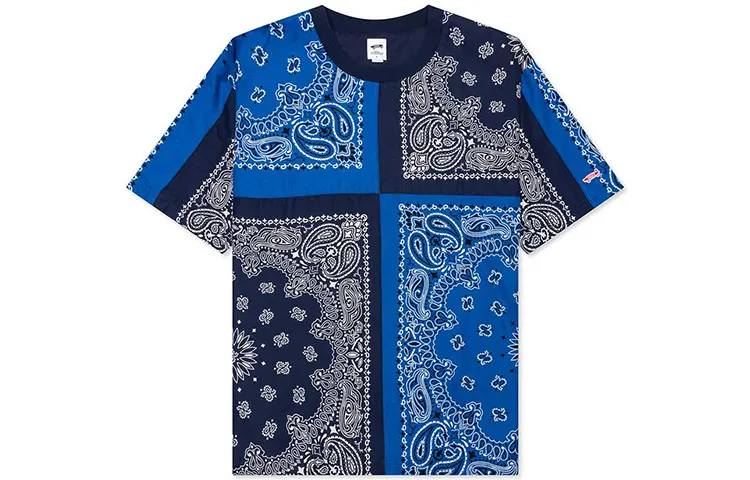 Vans T Shirts Men's Blue Crew Neck Moderate Straight Fit