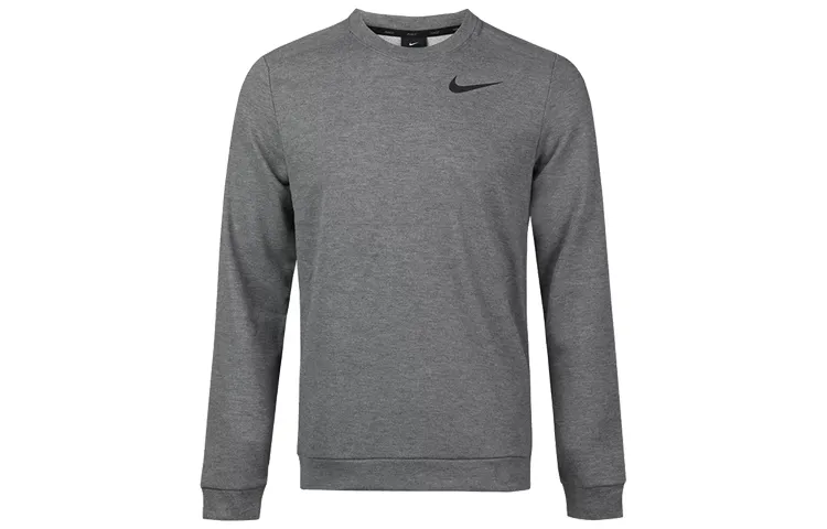 Nike Sweatshirts Men's Gray Crew Neck Moderate Regular