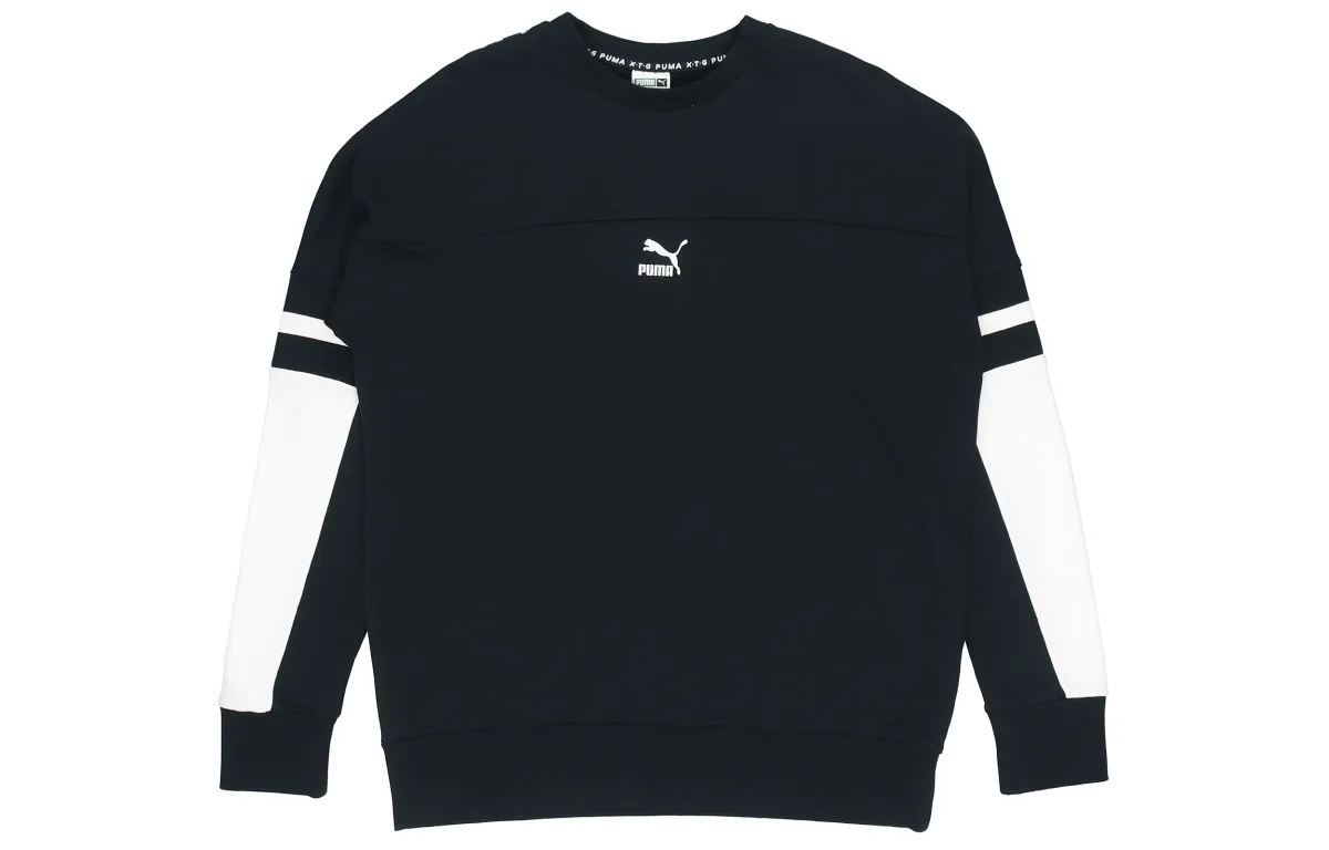 PUMA Sweatshirts Men's Black Crew Neck Moderate Other