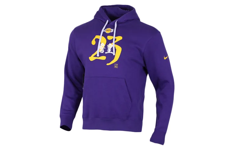 Nike Sweatshirts Men's Purple Hooded Moderate Regular