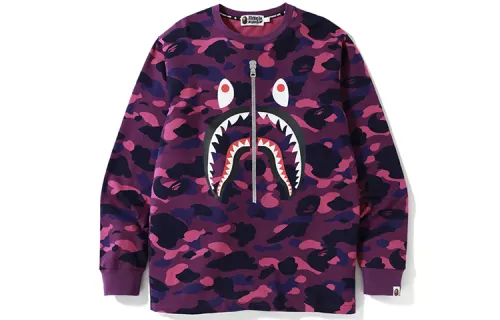 Bape Color Camo Shark L/S Tee