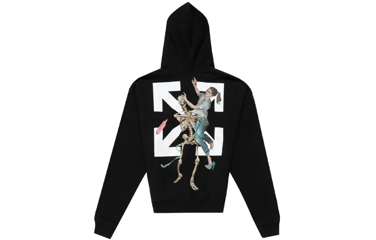 OFF WHITE Slim Fit Pascal Skeleton Hoodie