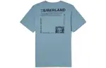 Timberland T Shirts Men's Medium Blue Crew Neck Moderate