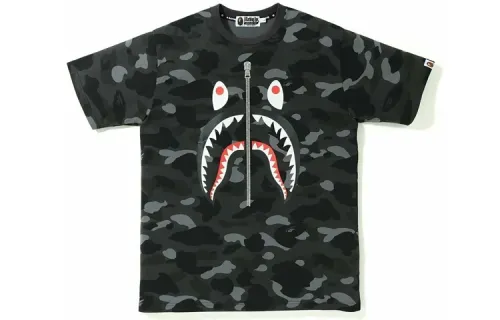 Bape Woodland Camo Shark Tee