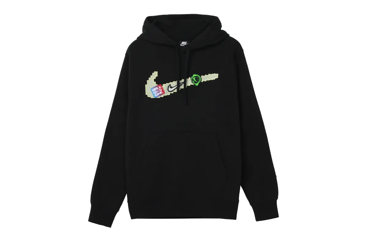 Nike Sweatshirts Men's Black Hooded Moderate Regular