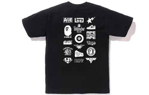 Bape Bicolor Multi Logo Tee