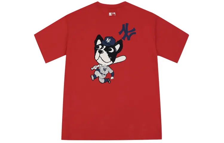 MLB New York Yankees Cartoon Collection T-Shirts Unisex Crew Neck Moderate Straight Fit
