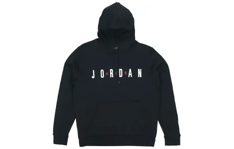 Jordan Sweatshirts Men's Black Hooded Moderate Regular