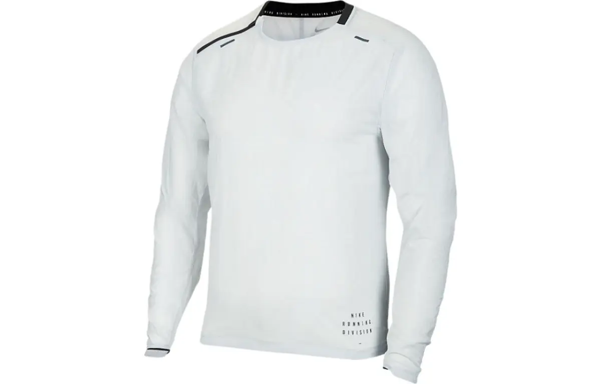 Nike Sweatshirts Men's White Crew Neck Moderate Regular