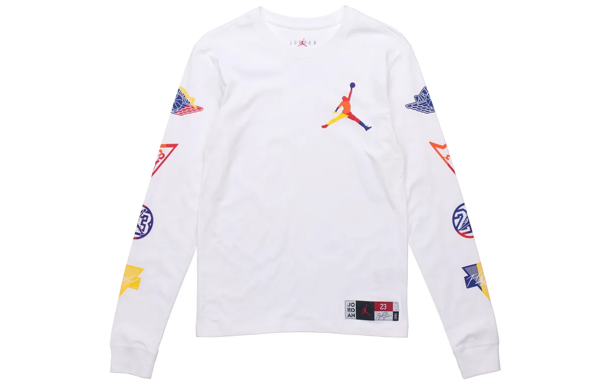 Jordan Air Jordan Sweatshirts Men's White Crew Neck Moderate Regular