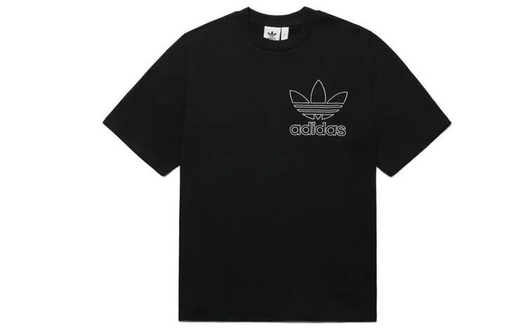 Adidas Originals Drop Shoulder Sleeve T Shirt Men's Black