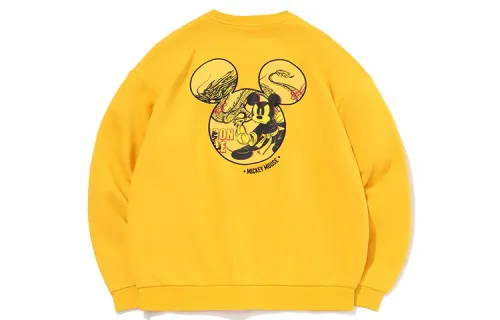 Li Ning X Disney Sweatshirts Unisex Olive Crew Neck Moderate Regular