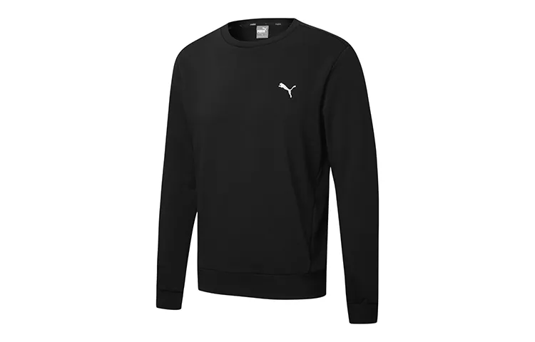 PUMA STUDIO AOP Sweatshirts Men's Black Crew Neck Moderate Regular