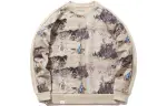 Li Ning Sweatshirts Unisex Oyster Gray Crew Neck Moderate Regular