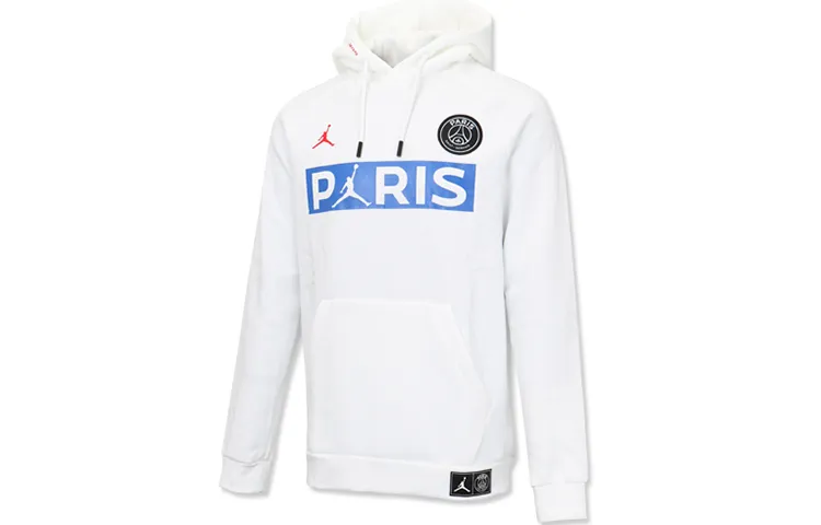 Jordan Sweatshirts Men's White Hooded Moderate Regular