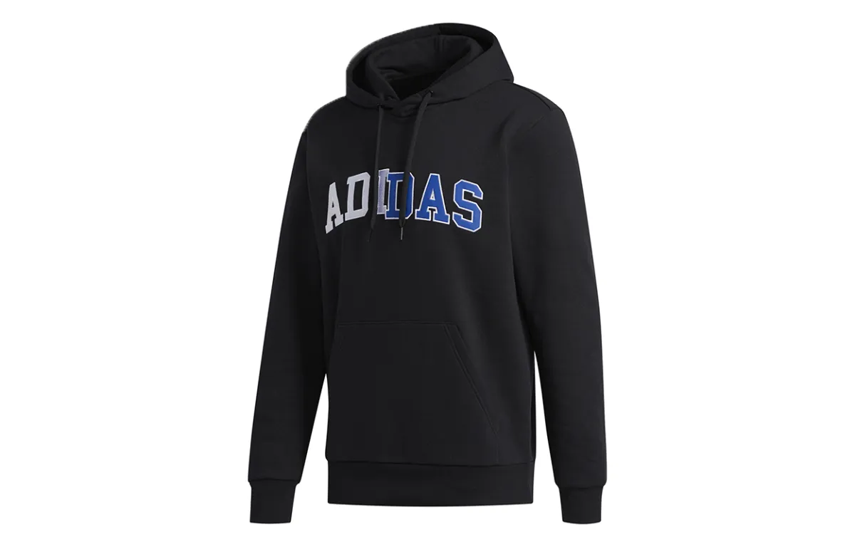 Adidas Sweatshirts Men's Black Hooded Moderate Straight Fit