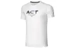 Li Ning T Shirts Men's White Crew Neck Moderate Straight Fit