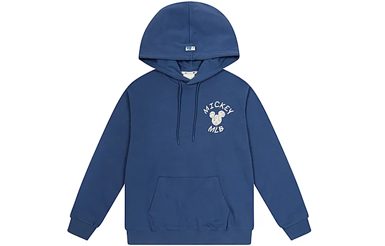 MLB X Disney Sweatshirts Unisex Blue Hooded (Non-detachable) Moderate