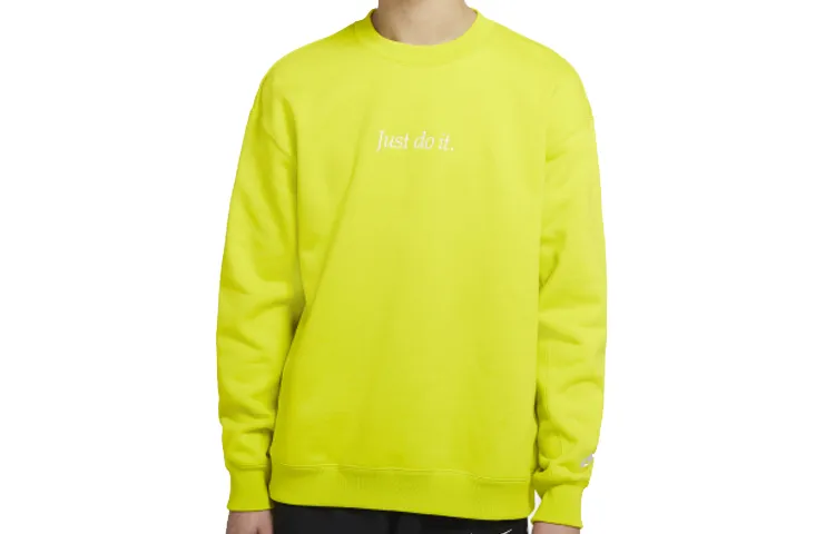 Nike Sportswear JDI Sweatshirts Men's Green Crew Neck Moderate Regular