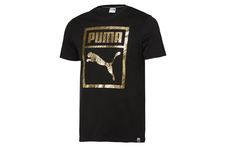 PUMA T Shirts Men's Crew Neck Moderate Straight Fit
