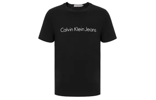 Calvin Klein T Shirts Men's Crew Neck Moderate Straight Fit