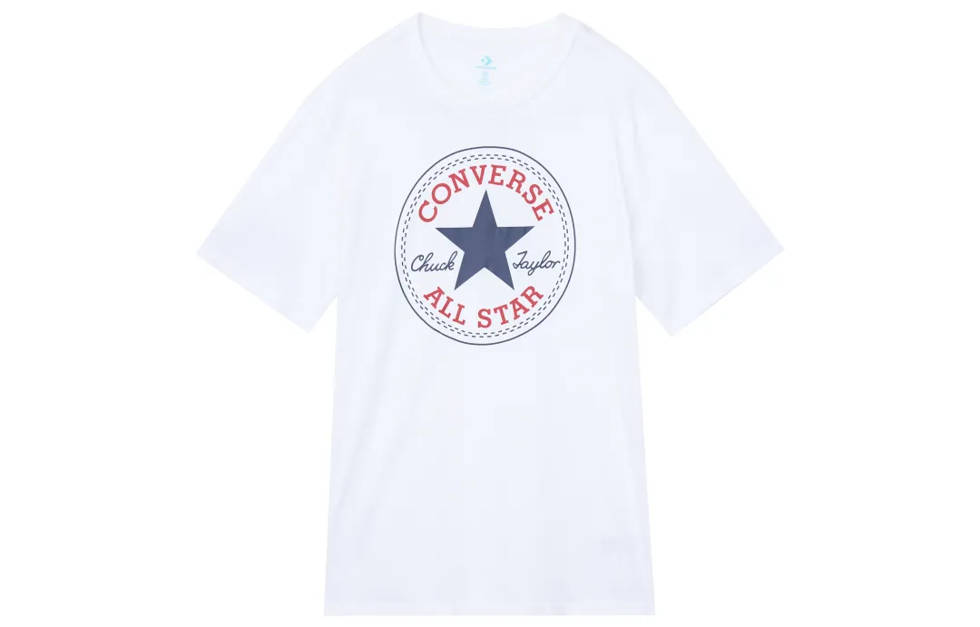 Converse Chuck Pack T Shirts Men's White Crew Neck Moderate Straight Fit