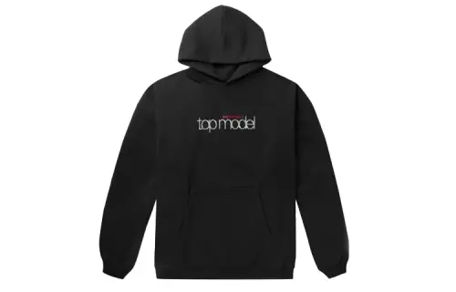 Balenciaga Sweatshirts Men's Black Hooded Moderate Regular
