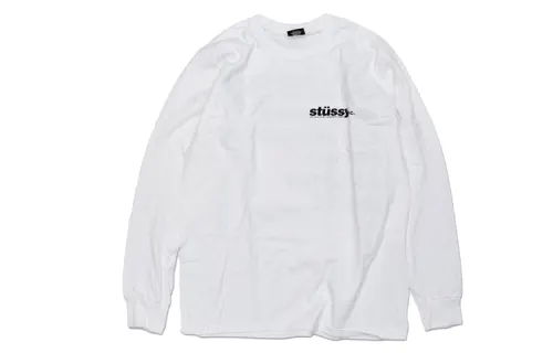 Stussy T Shirts Men's White Crew Neck Moderate
