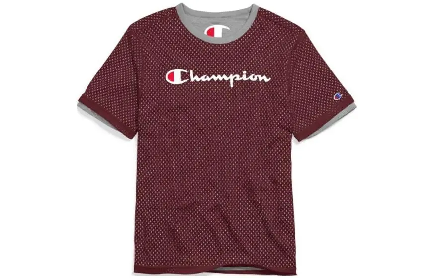 Champion T Shirt US Version Unisex Burgundy