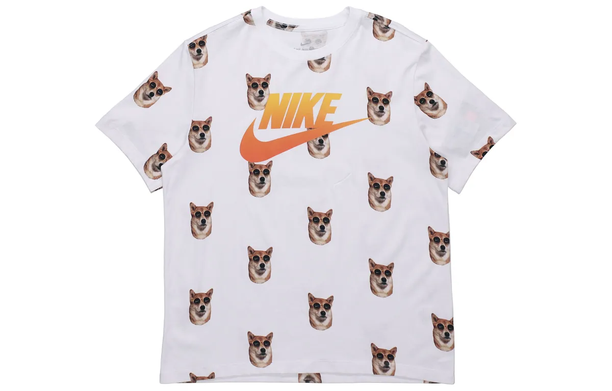 Nike T-Shirts Men's Crew Neck Moderate Straight Fit