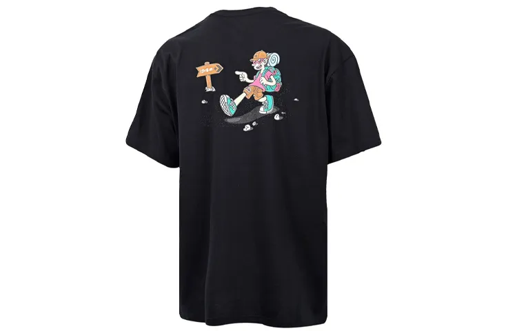 Converse Funny Cartoon T Shirt Men's Black