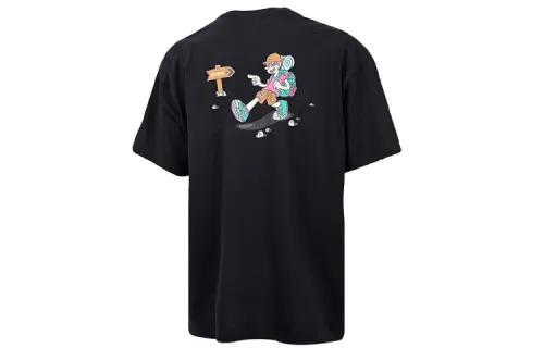 Converse Funny Cartoon T Shirt Men's Black