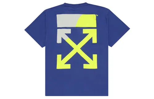 OFF WHITE SS19 T Shirts Men's Crew Neck Moderate Heavyweight