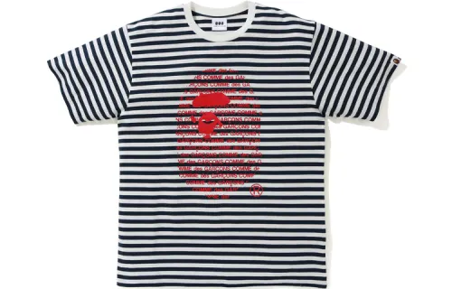 A BATHING APE X CDG BAPE® X COMME Des GARÇONS T Shirts Unisex Crew Neck Moderate Straight Fit