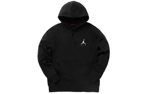 Jordan Jumpman Sweatshirts Men's Black Hooded Moderate Regular
