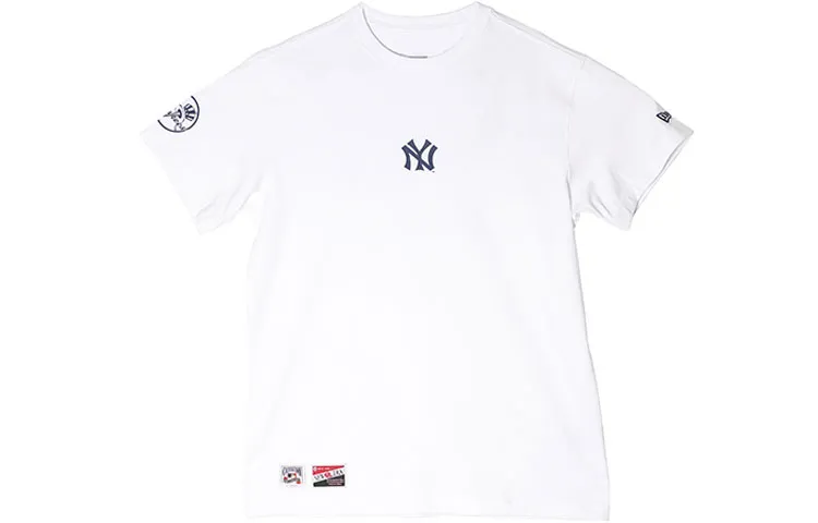 New Era Straight T-Shirt Unisex White